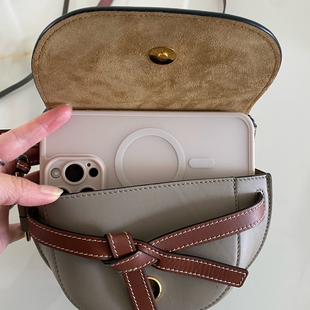 Authentic Loewe mini Gate dual bag in tricolors - Picture 16 of 17